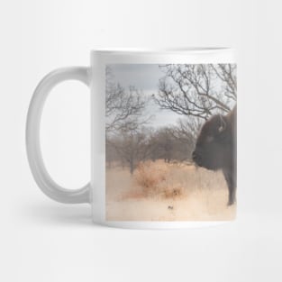 Grazing American Bison Woolaroc Oklahoma Mug